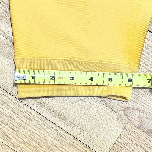 Adidas Size S Quinnipiac Bobcats Yellow Navy Blue Alt Pro Hockey Game Socks - Picture 4 of 7